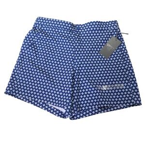 VRST Men's 6" Inseam Resort Short Relaxed Blue Printed Large New AOP Casual